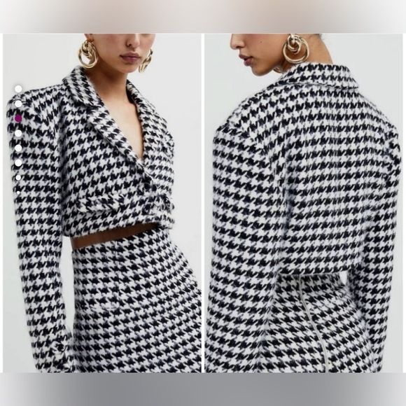 FOR LOVE AND LEMONS BONNIE CROPPED BLAZER XS - Picture 3 of 9